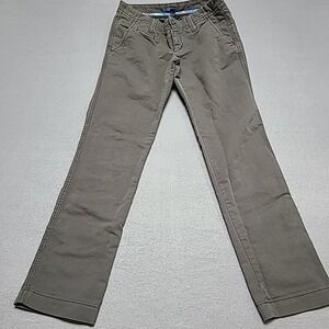 Gap Womens‎ Pants Chino 2 Reg Dark Olive Green Slim Straight